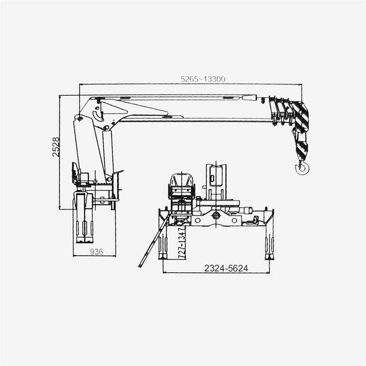 45 Tons 8×4 Truck Mounted Telescope Crane With Cummins 9.5L Engine LHD Or RHD